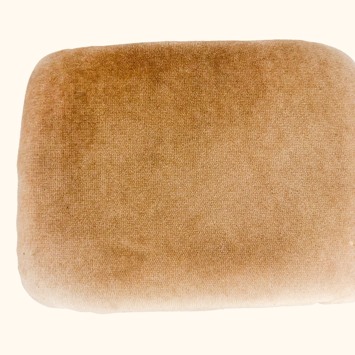 Champagne Velvet Fringe Footstool Sunshine Thrift