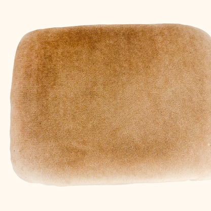 Champagne Velvet Fringe Footstool Sunshine Thrift
