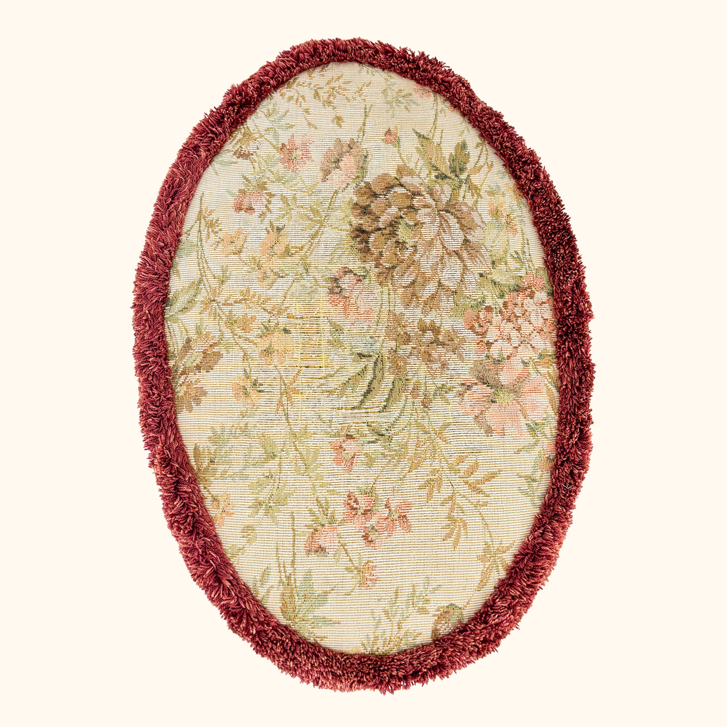 Vintage Sherborne Upholstered Tapestry Footstool Sherborne