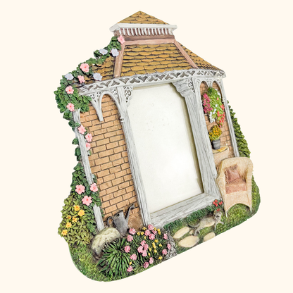 Country Cottage Garden Resin Picture Frame Sunshine Thrift