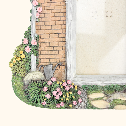 Country Cottage Garden Resin Picture Frame Sunshine Thrift
