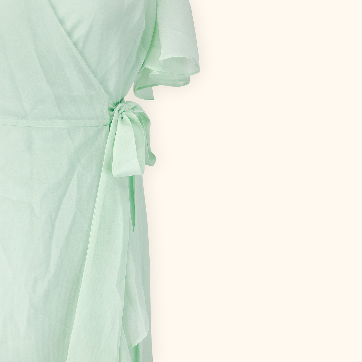Debut Mint Green Wrap Front Occasion Maxi Dress - Size 8