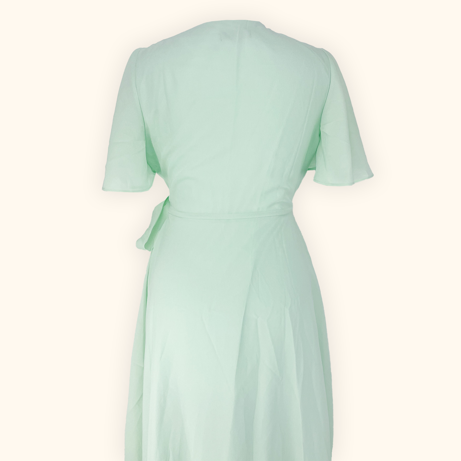 Debut Mint Green Wrap Front Occasion Maxi Dress - Size 8
