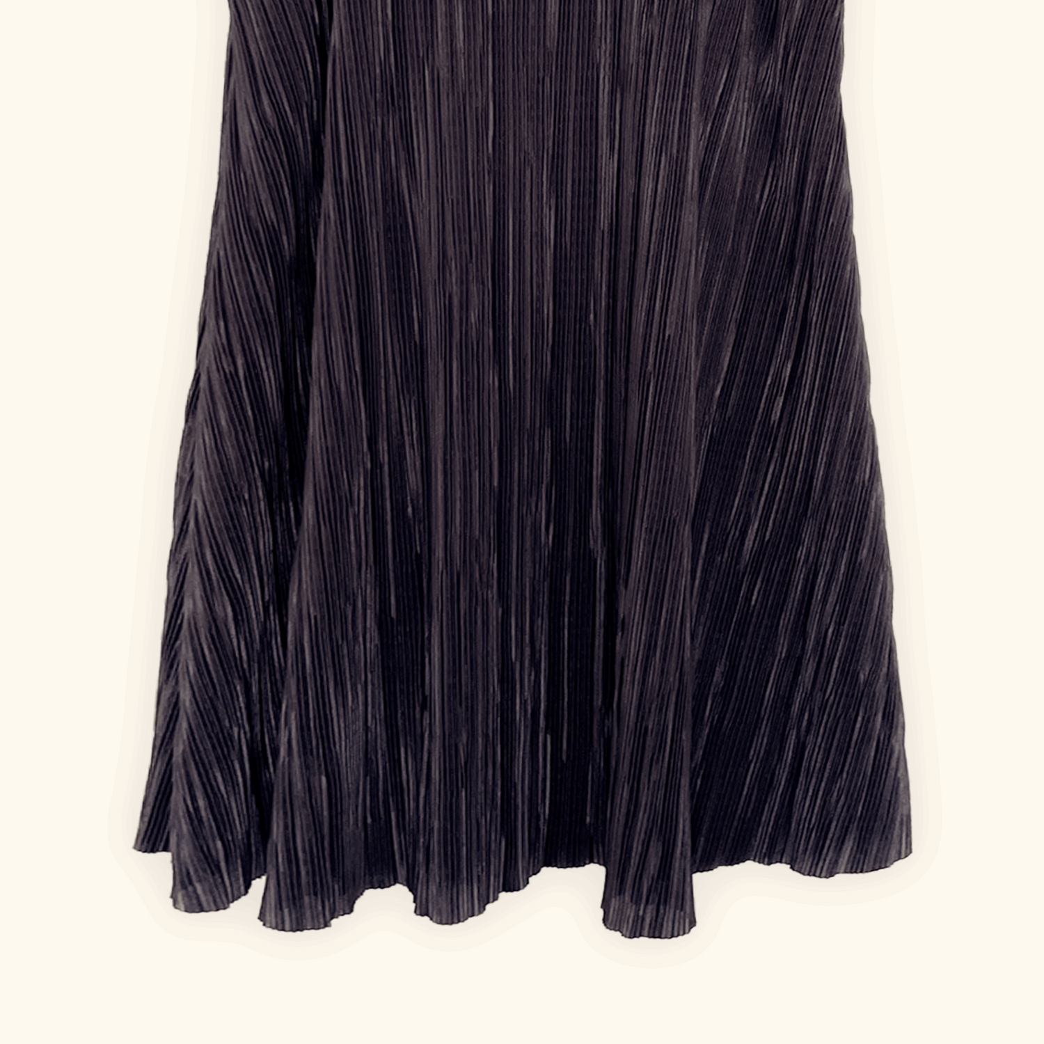 Pins and Needles Dark Grey Plisse Mini Dress - Size Small Pins and Needles