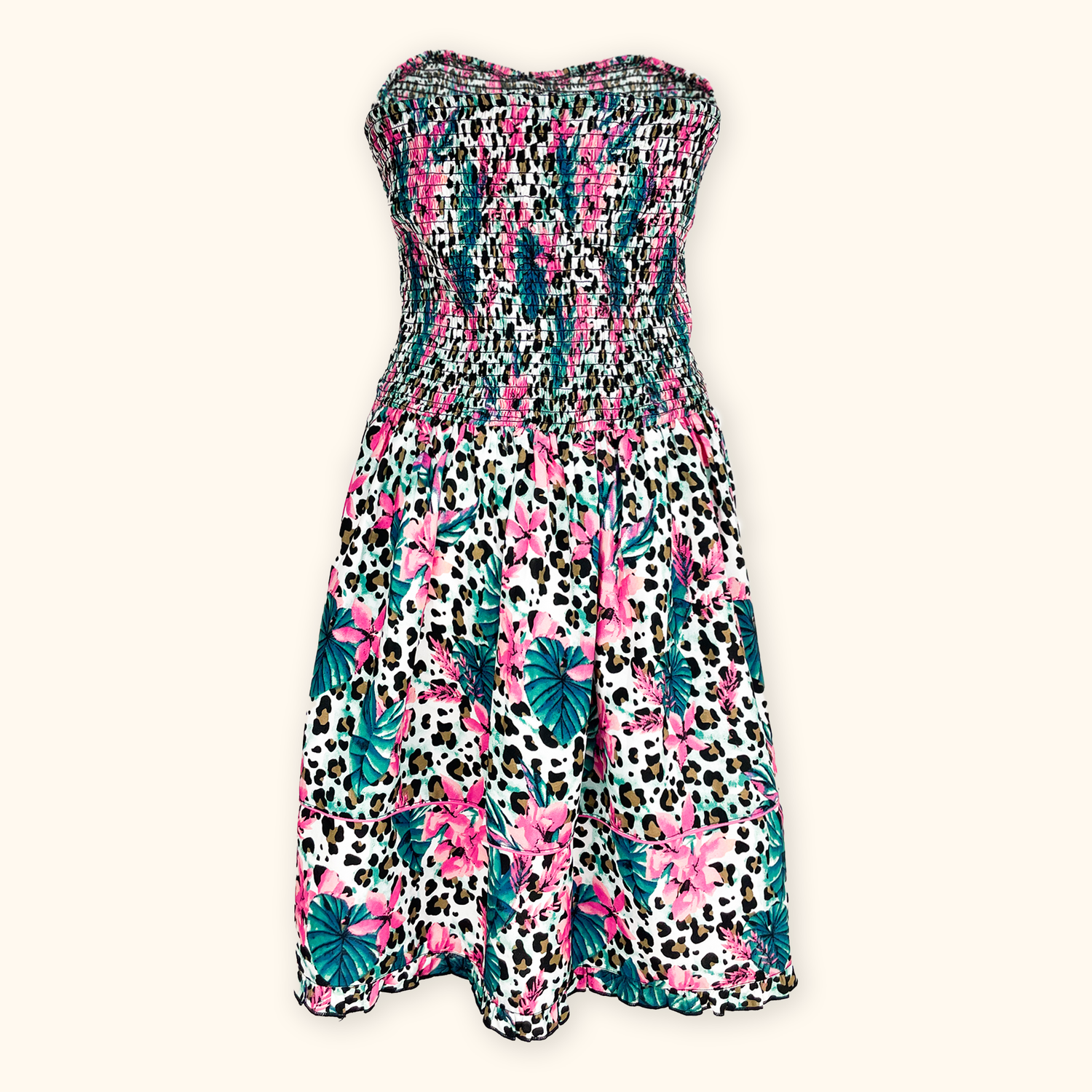 Joe Browns Floral Leopard Beach Dress - Size 28