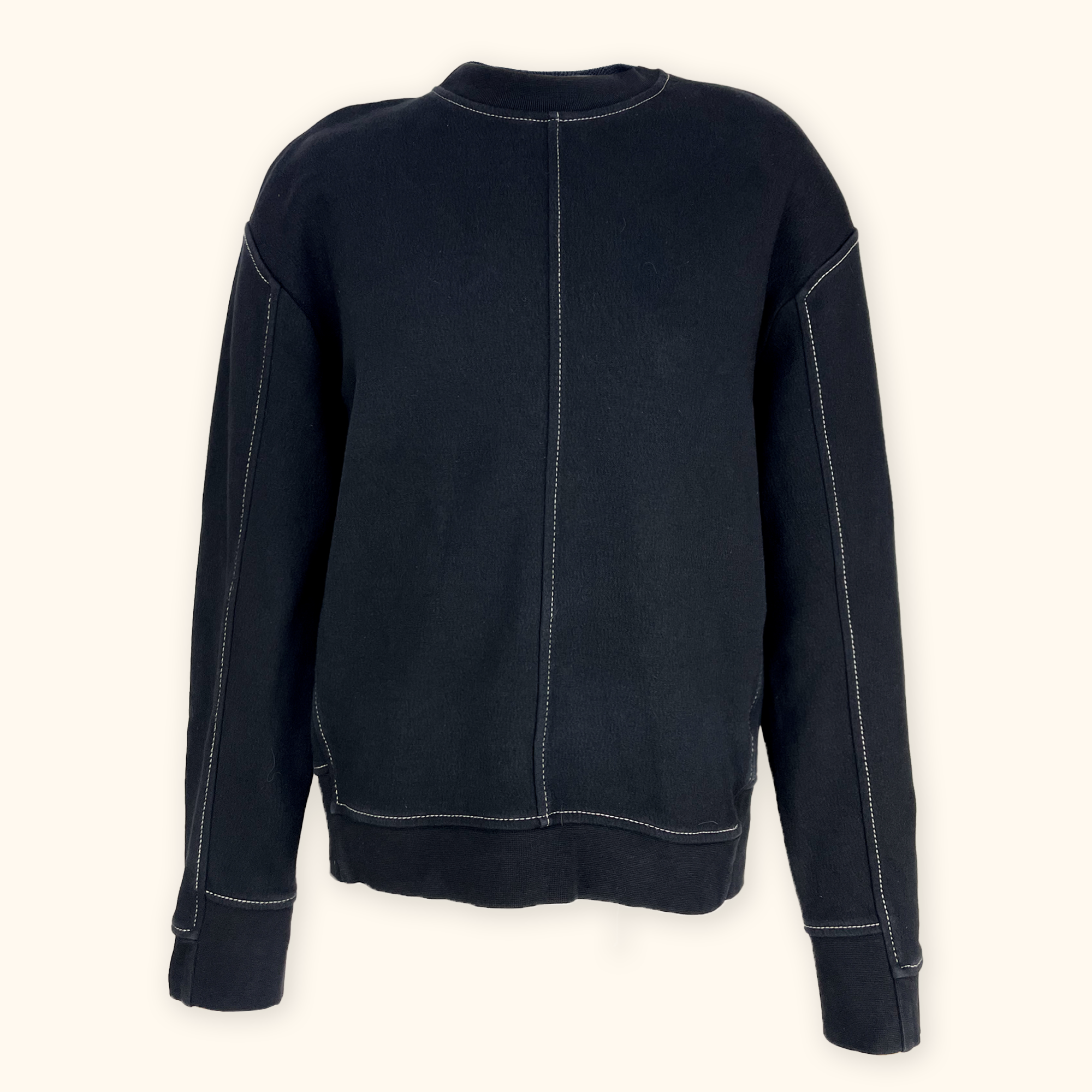 Cos Black Crewneck Sweatshirt - Size Small