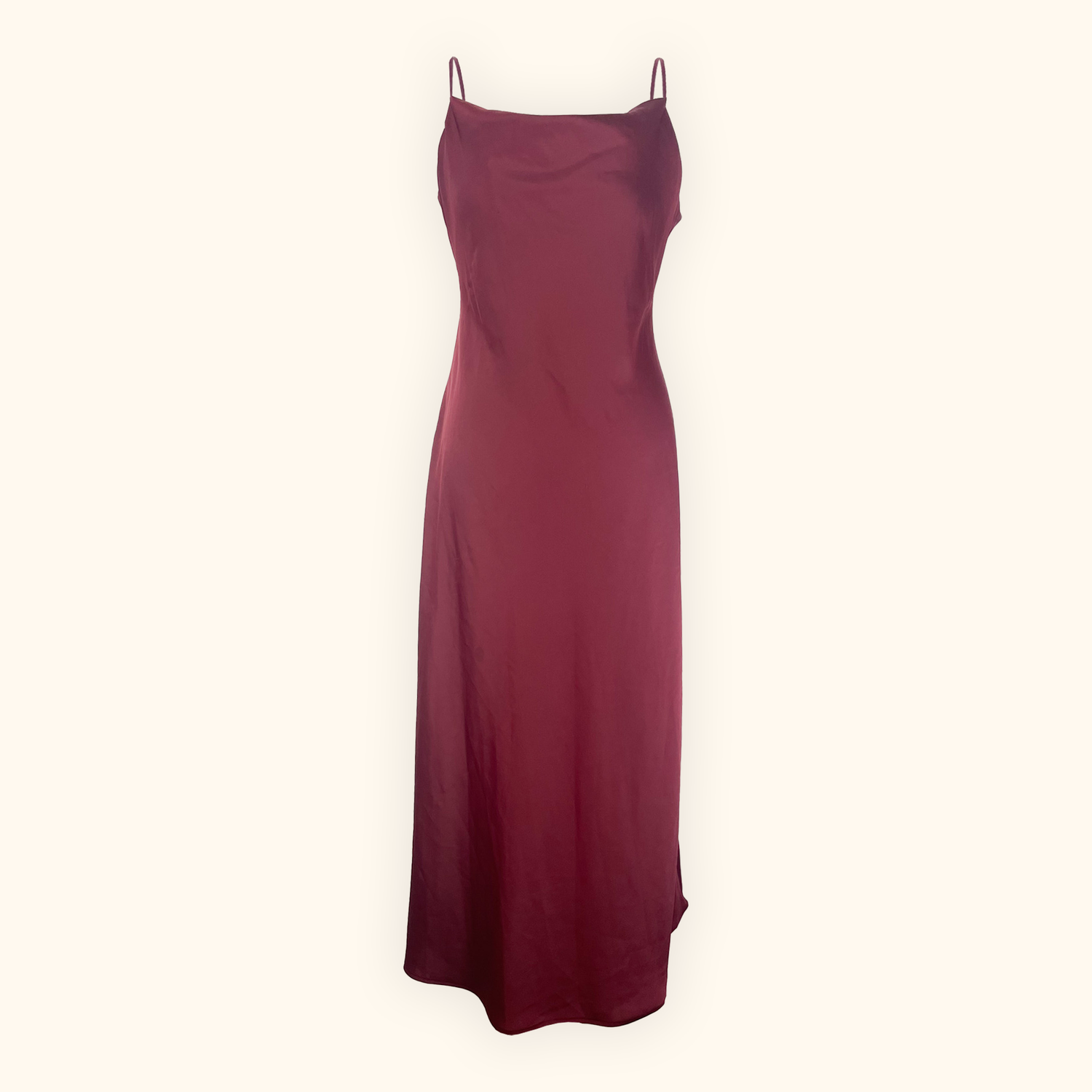 burgundy dress urban outfitters Urban Outfitters Silence and Noise burgundy cap sleeve rayin jersey maxi dress M