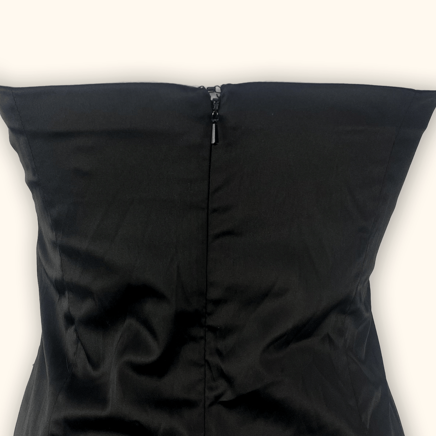 Jane Norman Y2K Strapless Black Dress - Size 12