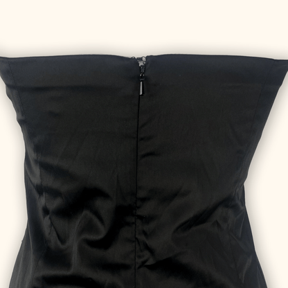Jane Norman Y2K Strapless Black Dress - Size 12