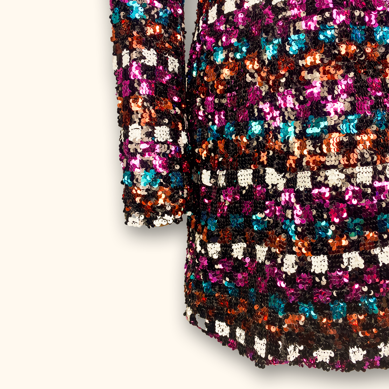 River Island Colourful Sequin Blazer Dress - Size 10 Sunshine Thrift River Island Colourful Sequin Blazer Dress - Size 10 Sunshine Thrift