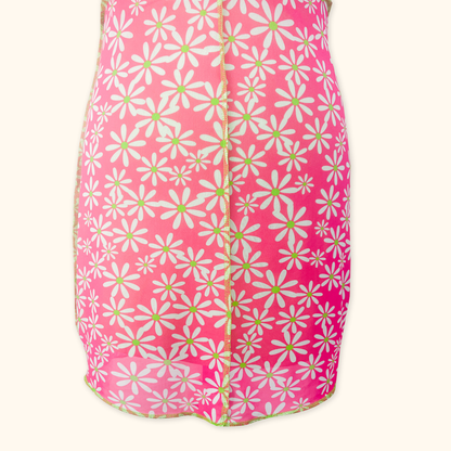 The Ragged Priest Pink Floral Mesh Mini Dress - Size Small