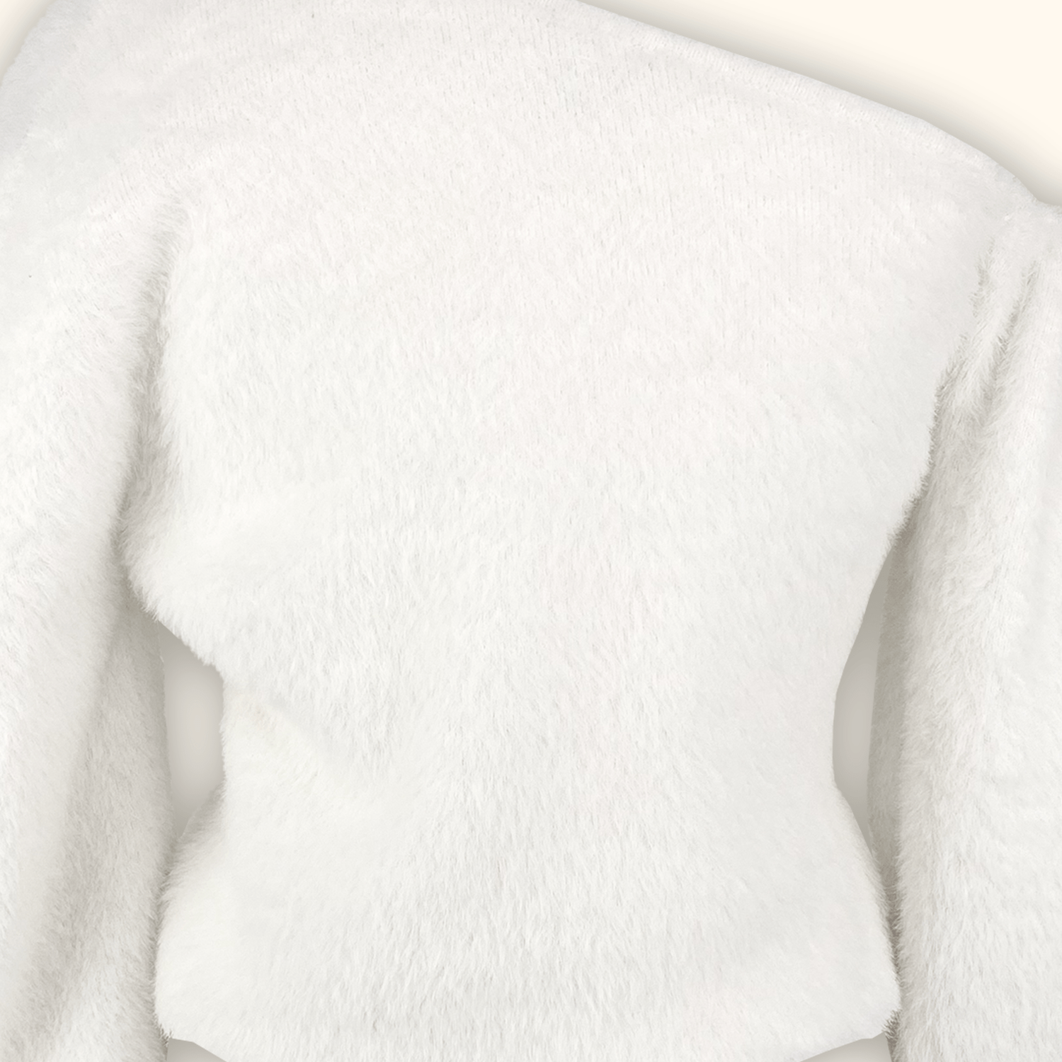 Karen Millen Drop Shoulder White Jumper - Size Medium
