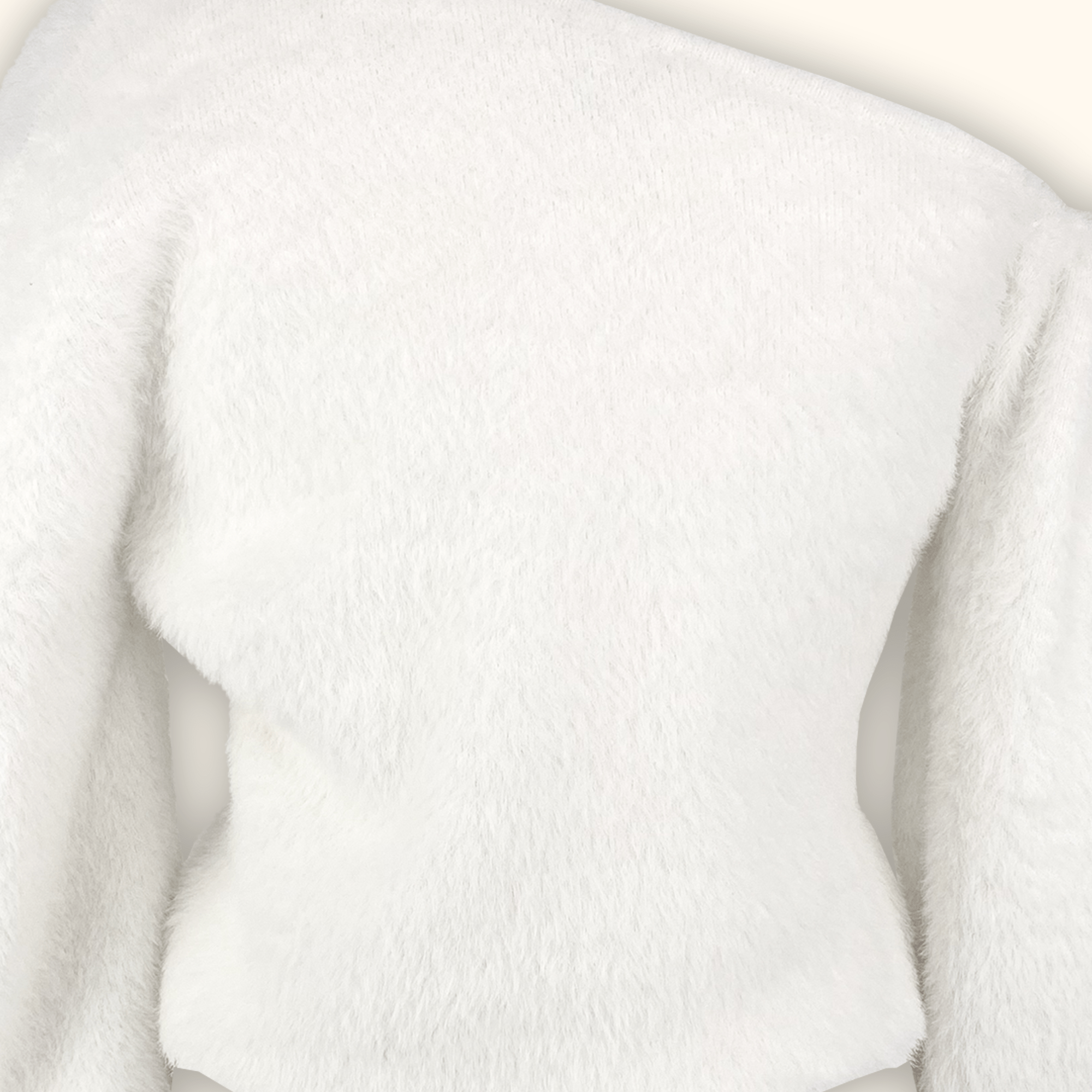 Karen Millen Drop Shoulder White Jumper - Size Medium