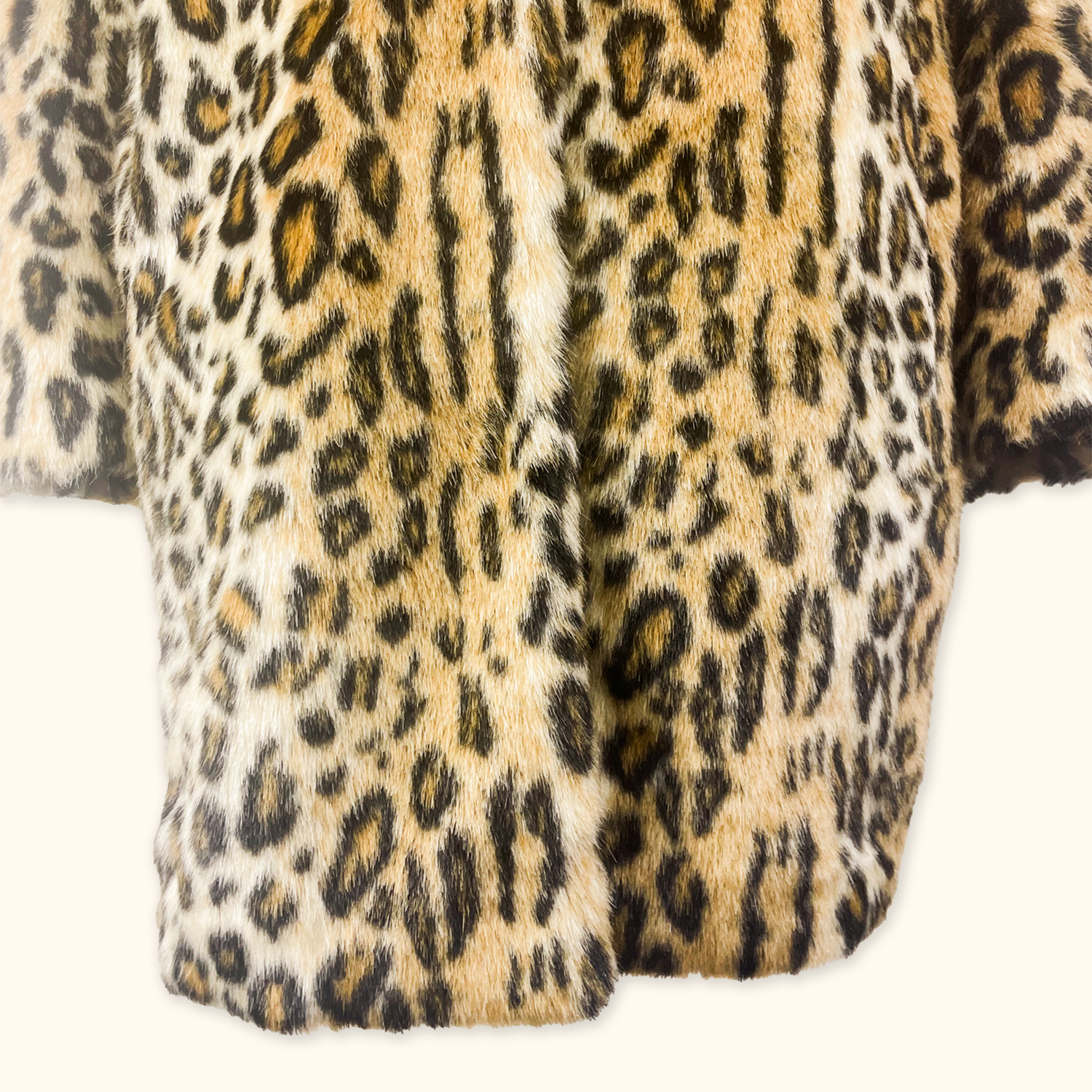 H&amp;M Faux Fur Leopard Print Coat - Size XS H&amp;M