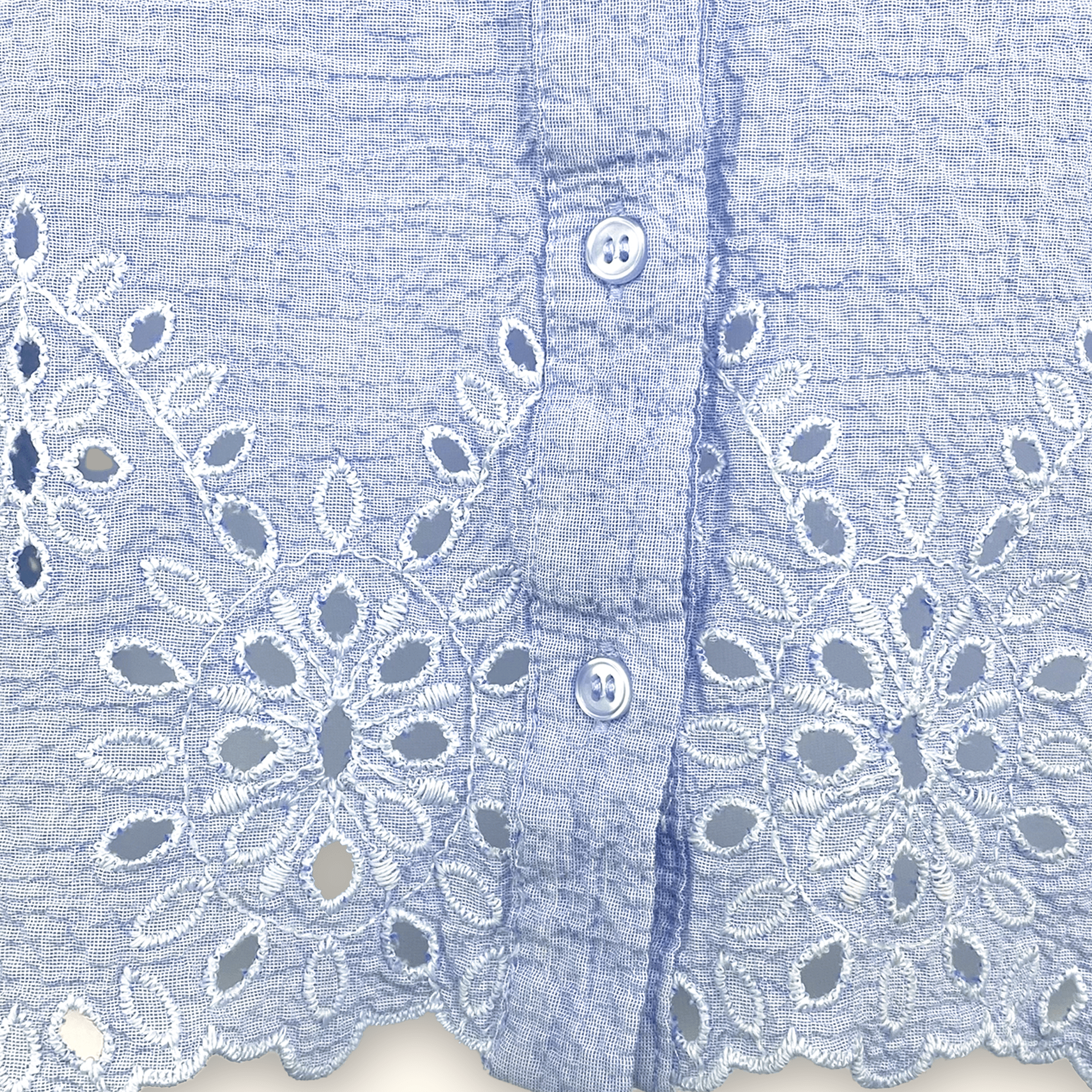 Zara Light Blue Cropped Shirt - Size XL