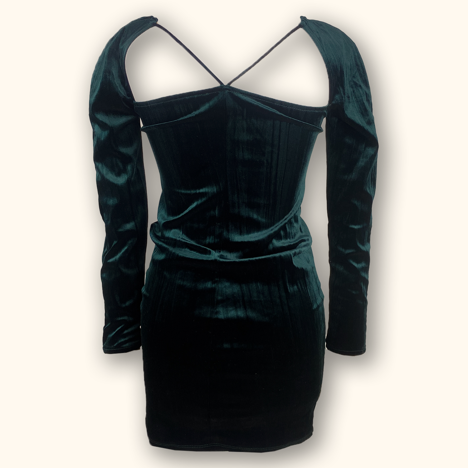 Zara Long Sleeve Green Velvet Dress - Size Small Sunshine Thrift Zara Long Sleeve Green Velvet Dress - Size Small Sunshine Thrift