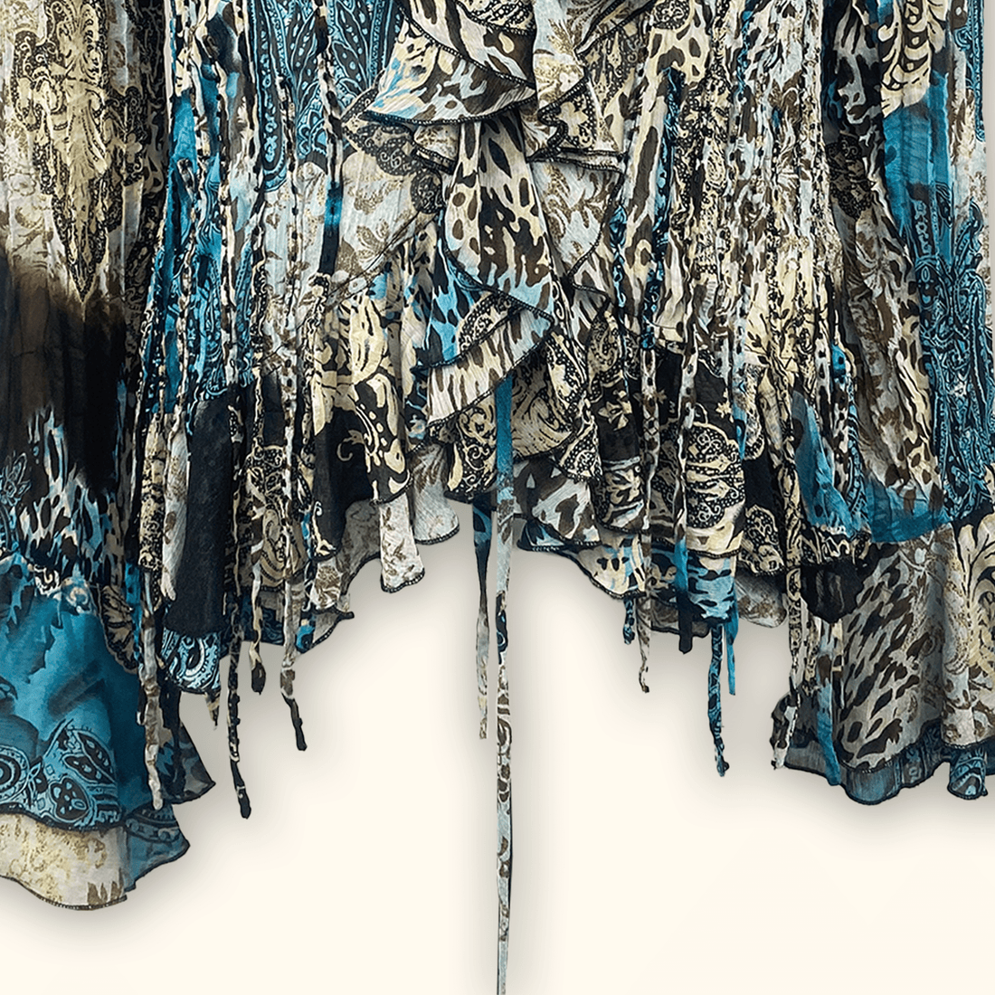 Antonio Philosophy Long Sleeve Boho Blouse - Size 16