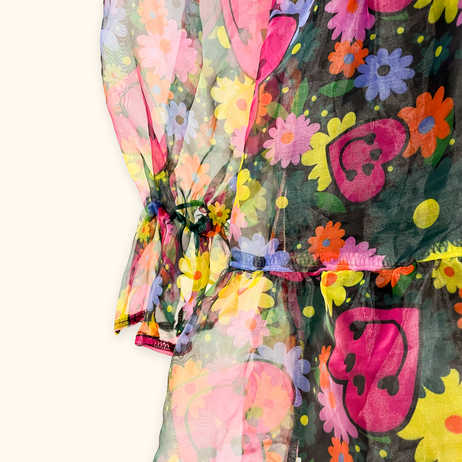 Twisted Wunder Smiley Face Organza Dress - Size 10