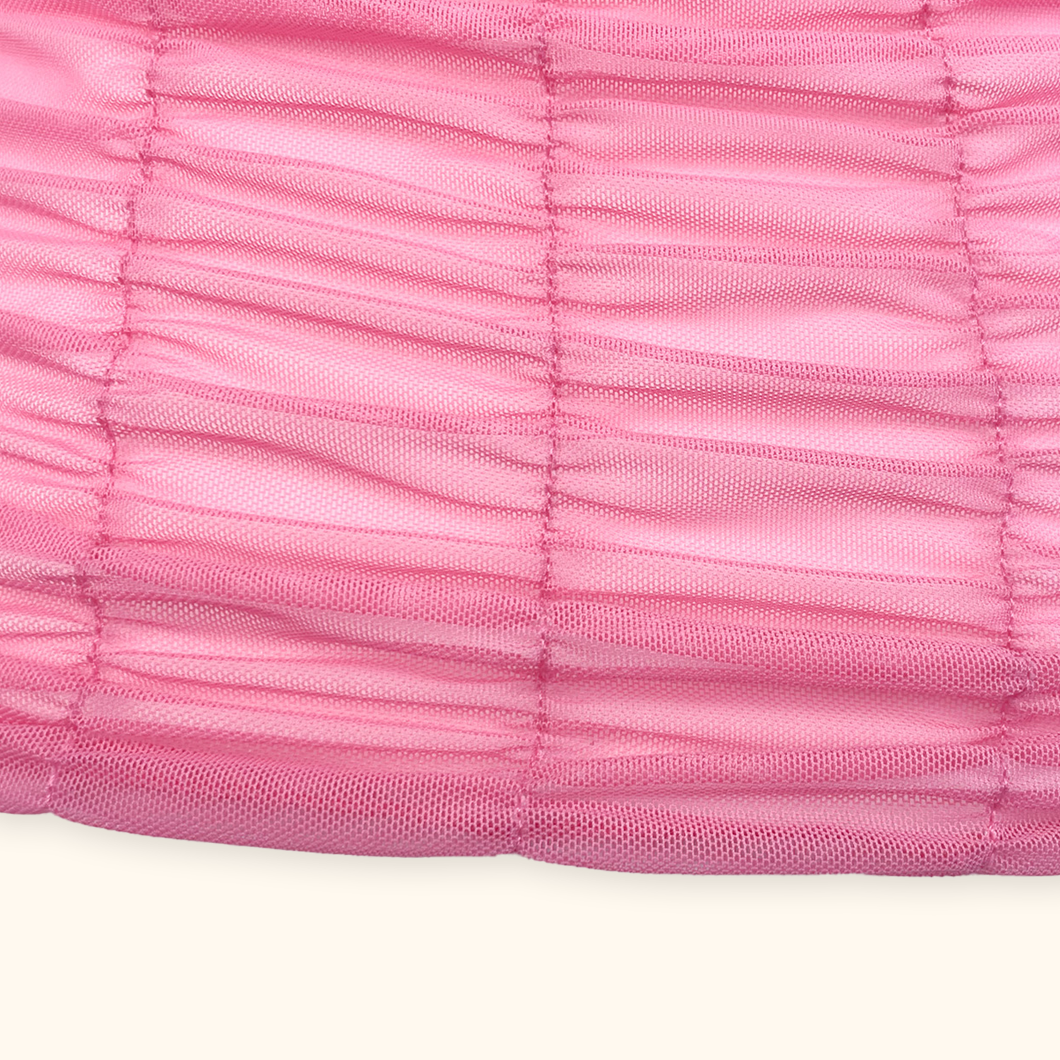 Topshop Pink Mesh Ruched Vest Top - Size Small
