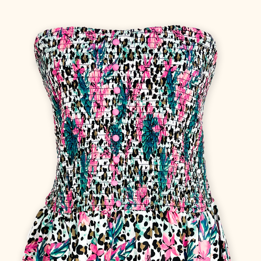 Joe Browns Floral Leopard Beach Dress - Size 28