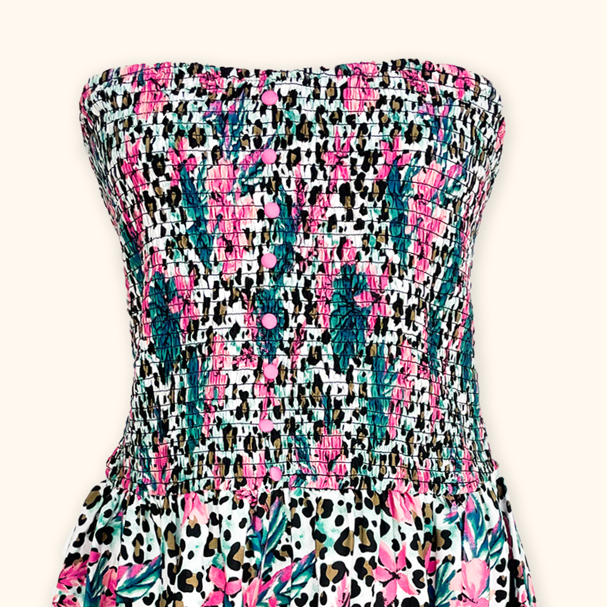 Joe Browns Floral Leopard Beach Dress - Size 28