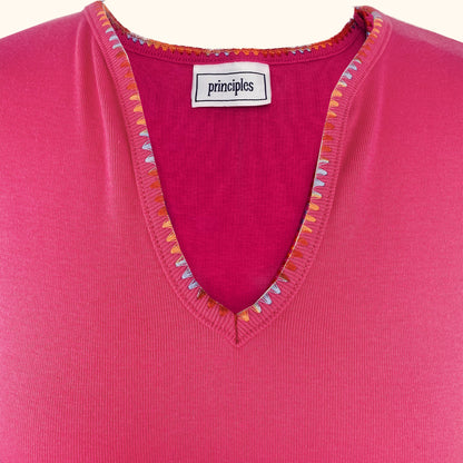 Principles Y2K Inspired Hot Pink Tank Top - Size 14 - Principles - Tops &amp; Shirts