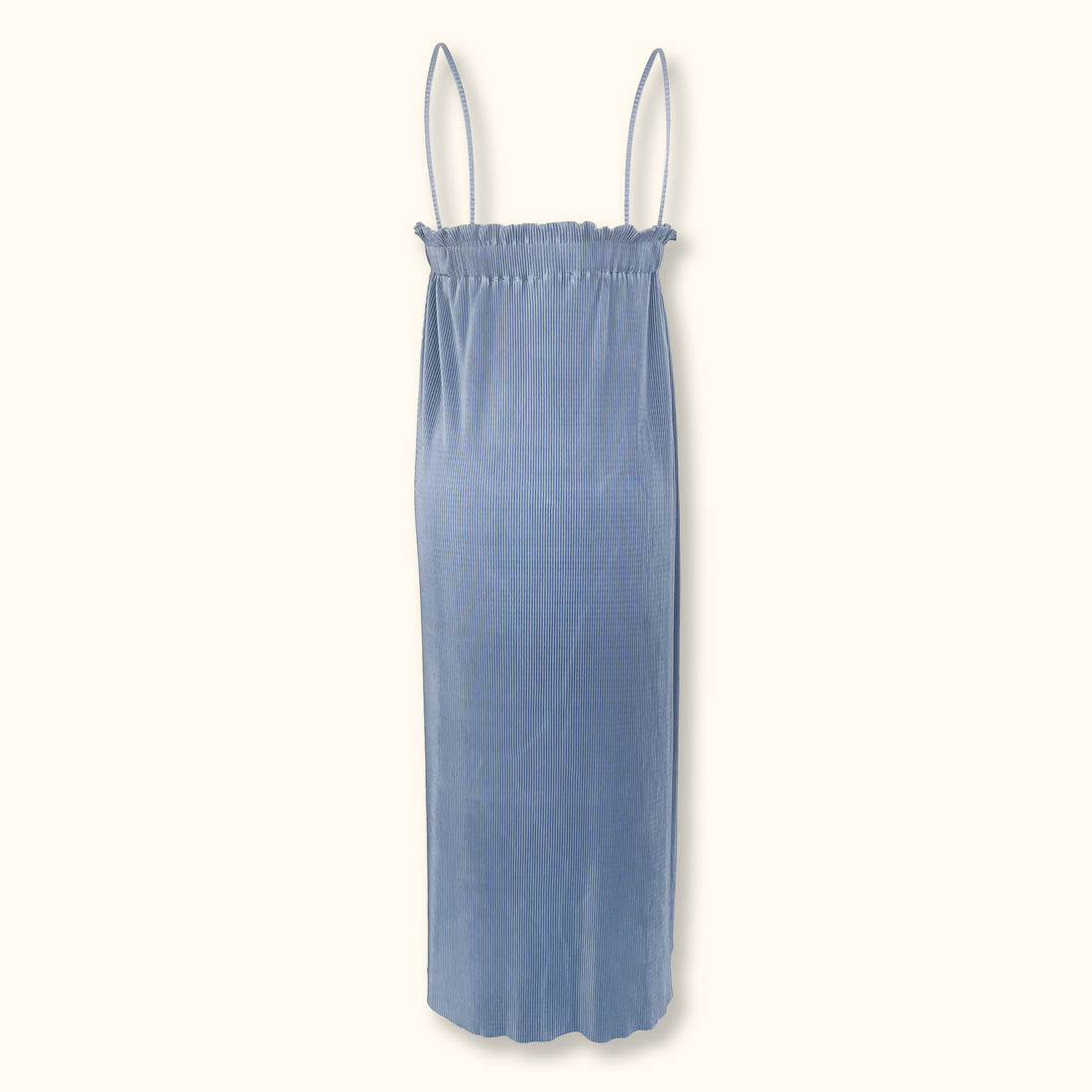 Zara Cool Blue Plisse Midi Dress - Size Medium - Zara - Dresses