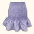H&M Purple Gingham Ruched Ruffle Mini Skirt - Size XS