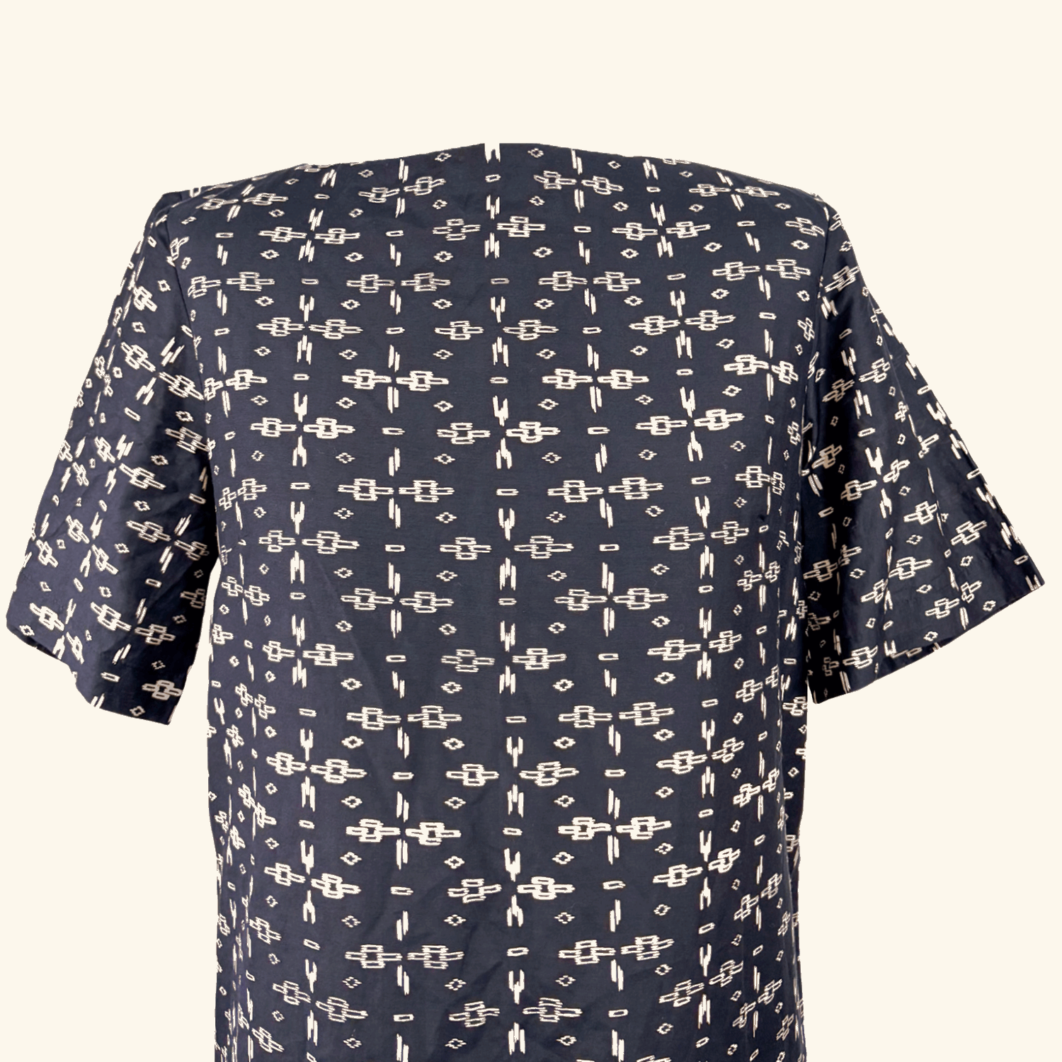 Toast Black Utility Shift Dress Short Sleeve - Size 8 Toast