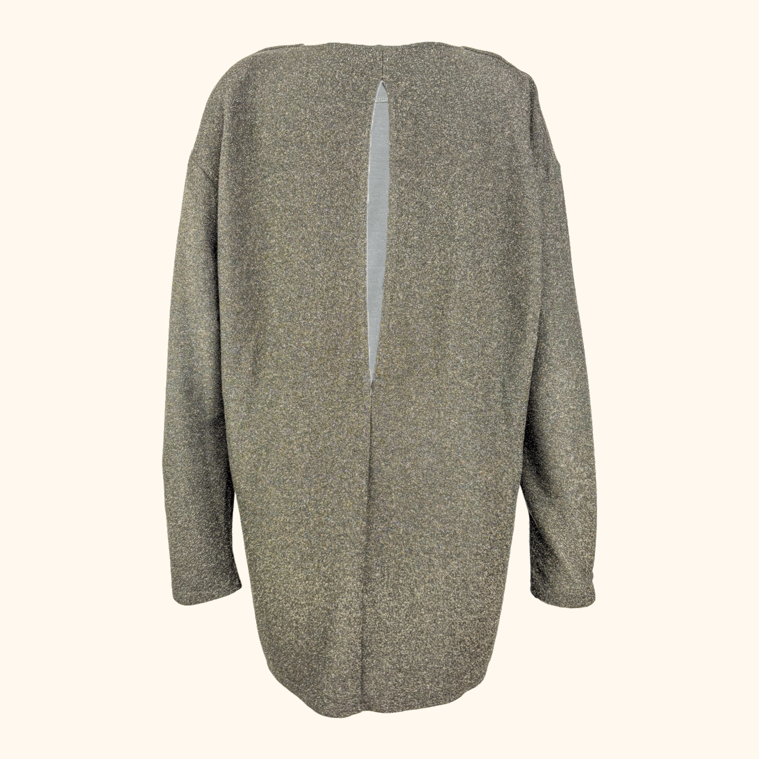 &amp; Other Stories Khaki Green Sparkle Long Sleeve Dress - Size 12 &amp; Other Stories