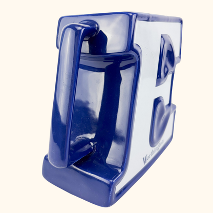 Worthington Wade Pottery "E" Beer Pitcher Worthington