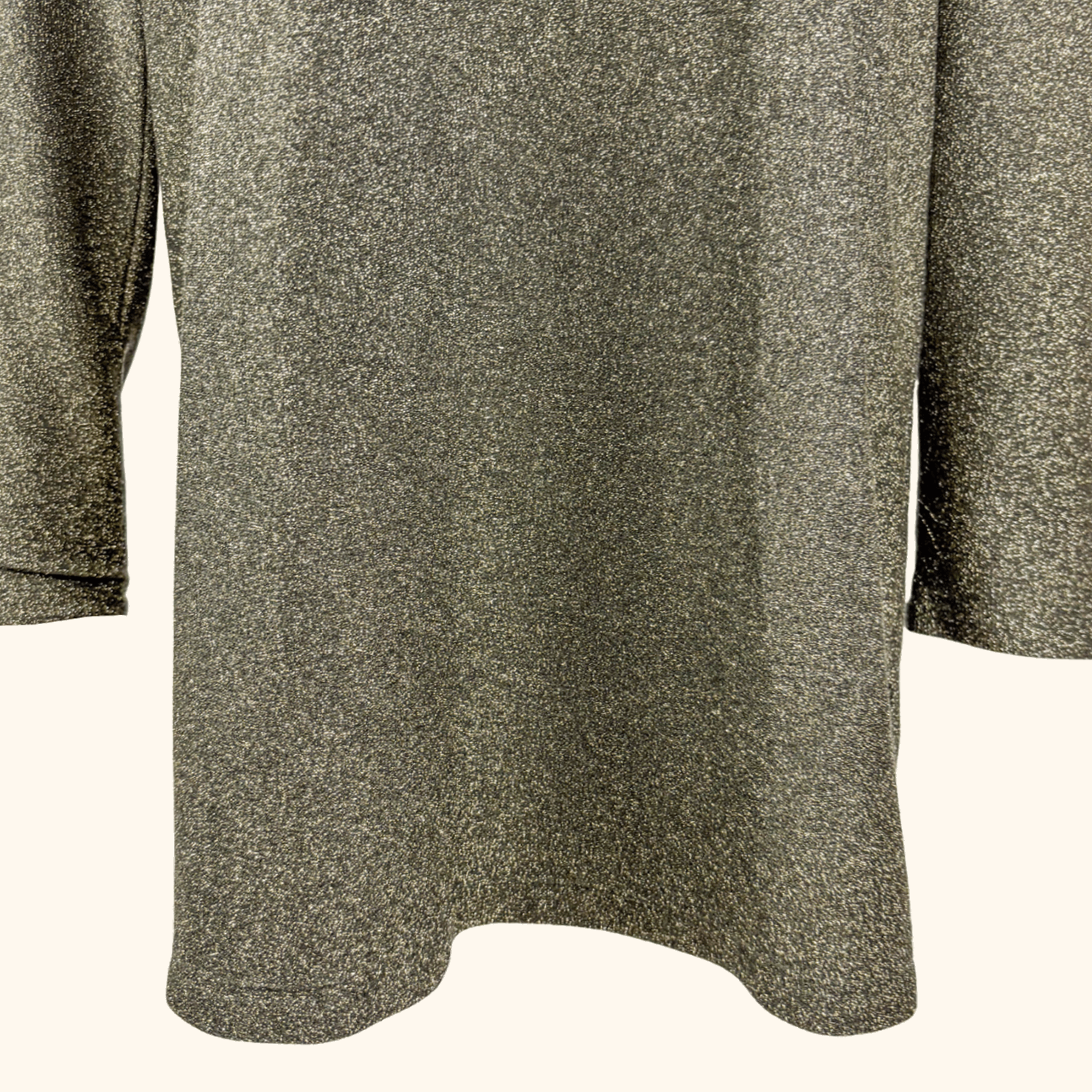 &amp; Other Stories Khaki Green Sparkle Long Sleeve Dress - Size 12 &amp; Other Stories