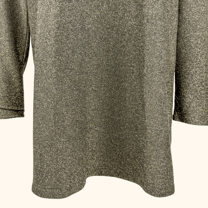 &amp; Other Stories Khaki Green Sparkle Long Sleeve Dress - Size 12 &amp; Other Stories