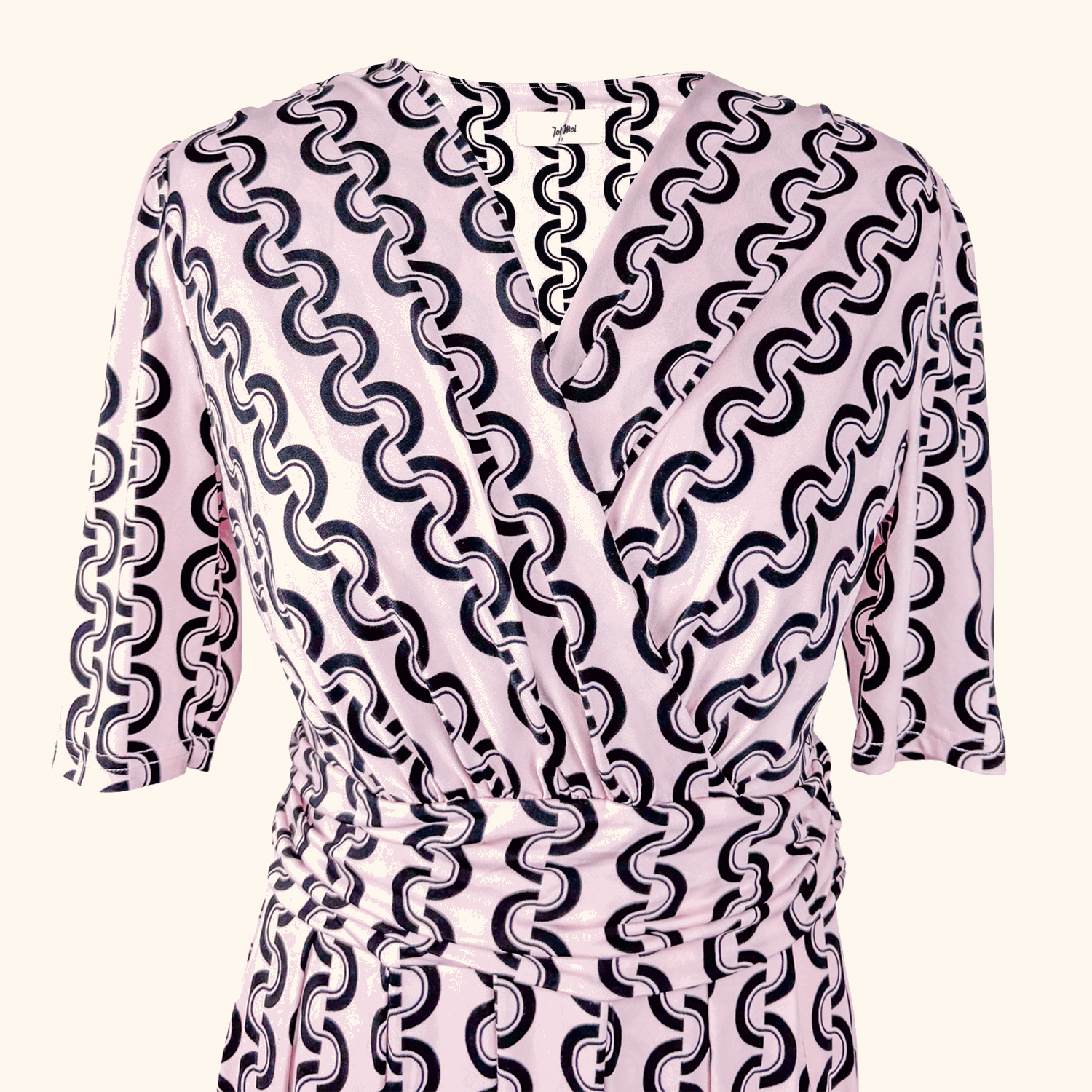 Jolie Moi Molly Geometric Pink Maxi Dress - Size 12 Jolie Moi