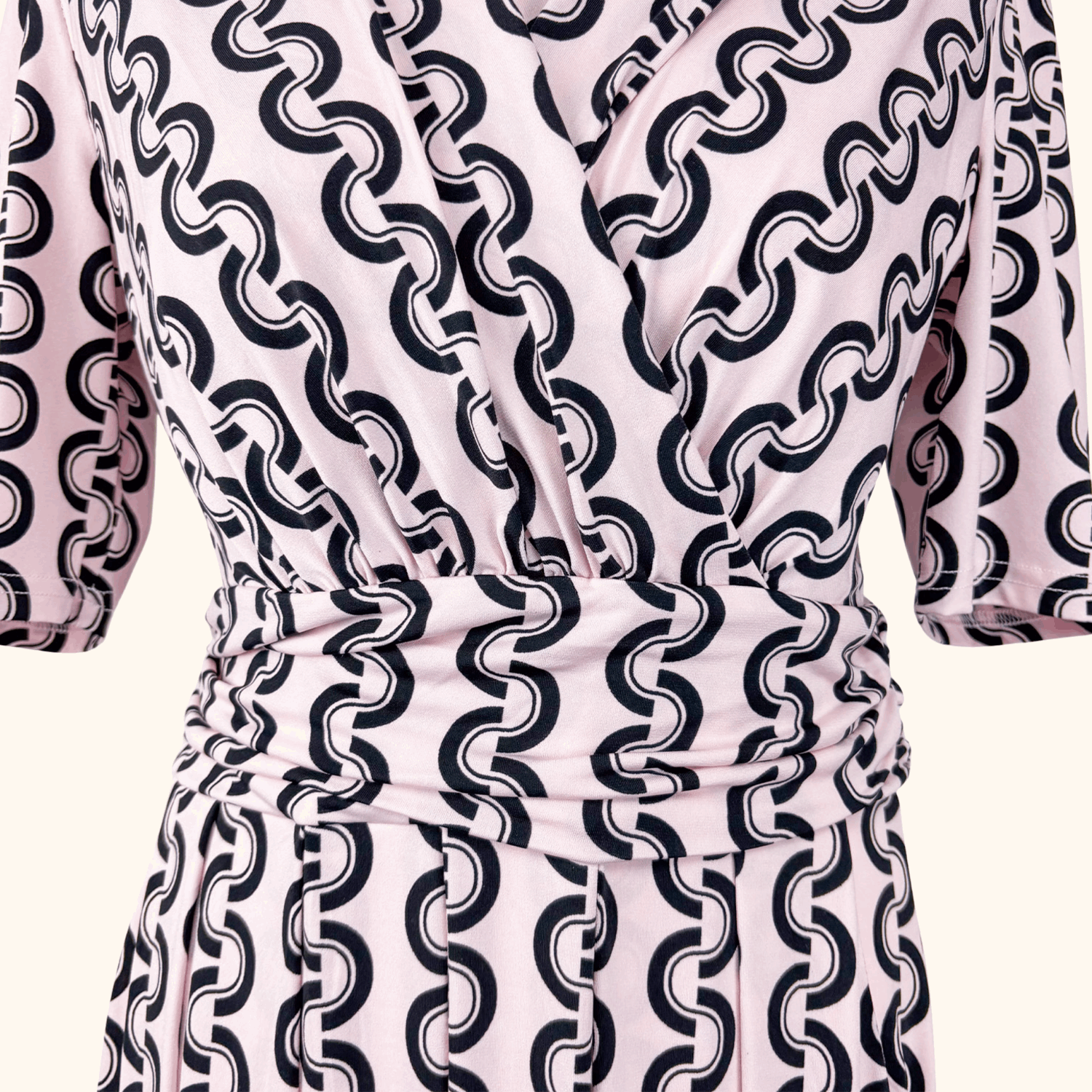 Jolie Moi Molly Geometric Pink Maxi Dress - Size 12 Jolie Moi