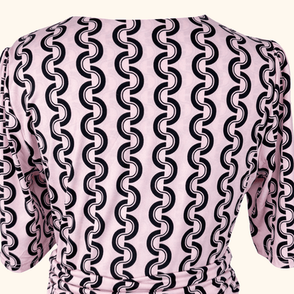 Jolie Moi Molly Geometric Pink Maxi Dress - Size 12 Jolie Moi