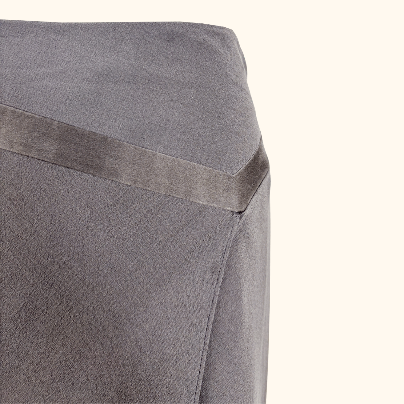 Vintage Planet Silk Grey Midi Skirt - Size 12 Planet