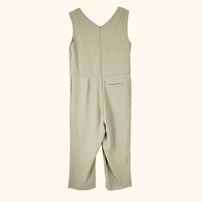 Kin By John Lewis Sleeveless Olive Green Jumpsuit - Size 12 Kin