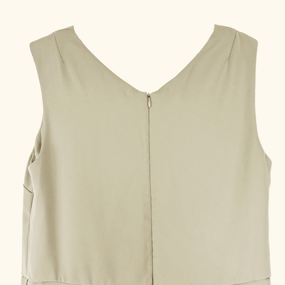 Kin By John Lewis Sleeveless Olive Green Jumpsuit - Size 12 Kin