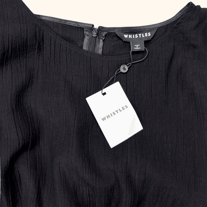 Whistles Black Cut Out Sleeveless Jumpsuit - Size 16 Whistles