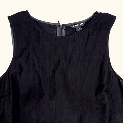 Whistles Black Cut Out Sleeveless Jumpsuit - Size 16 Whistles