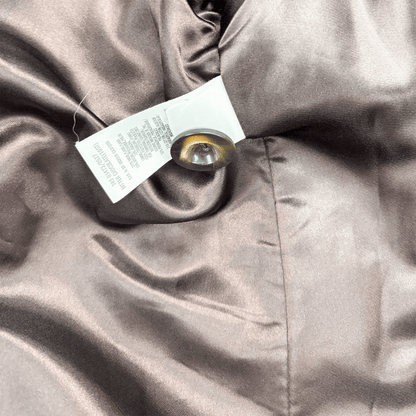 Marks and Spencer St Michael Faux Fur Collar Long Brown Coat - Size 10 St Michael