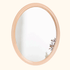 Space Age Tiger Plastics Vintage 1970s Oval Mirror Peach -  - Mirrors