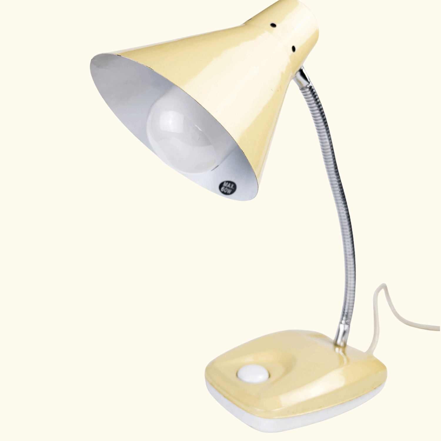 Vintage Endon 412 Adjustable Desk Lamp Cream Endon