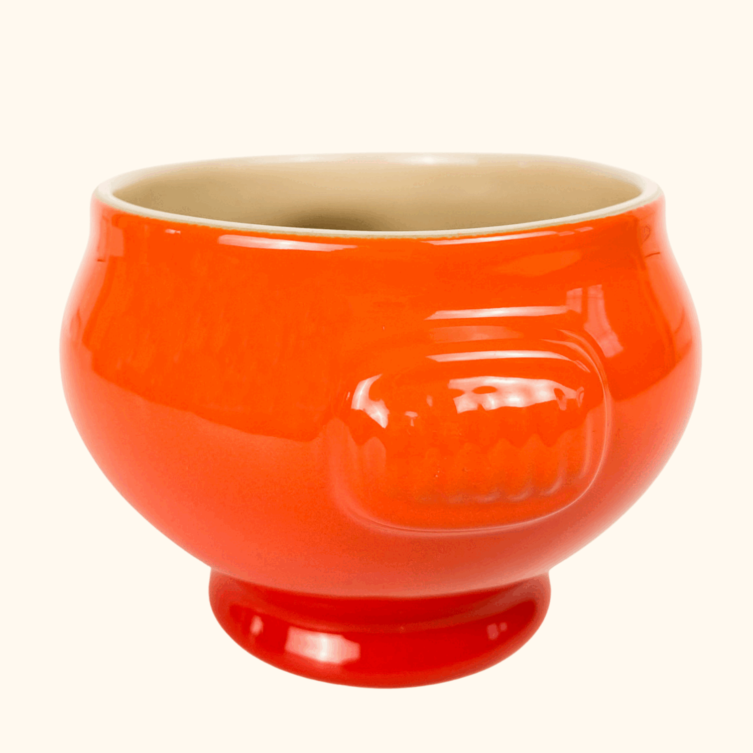 Le Creuset Volcanic Orange Stoneware Soup Bowl -  - Kitchenware