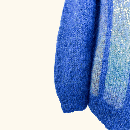 Rokit Vintage Electric Blue Cardigan - Size Small Rokit