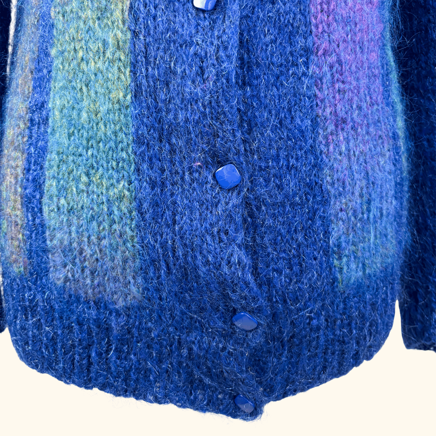 Rokit Vintage Electric Blue Cardigan - Size Small Rokit