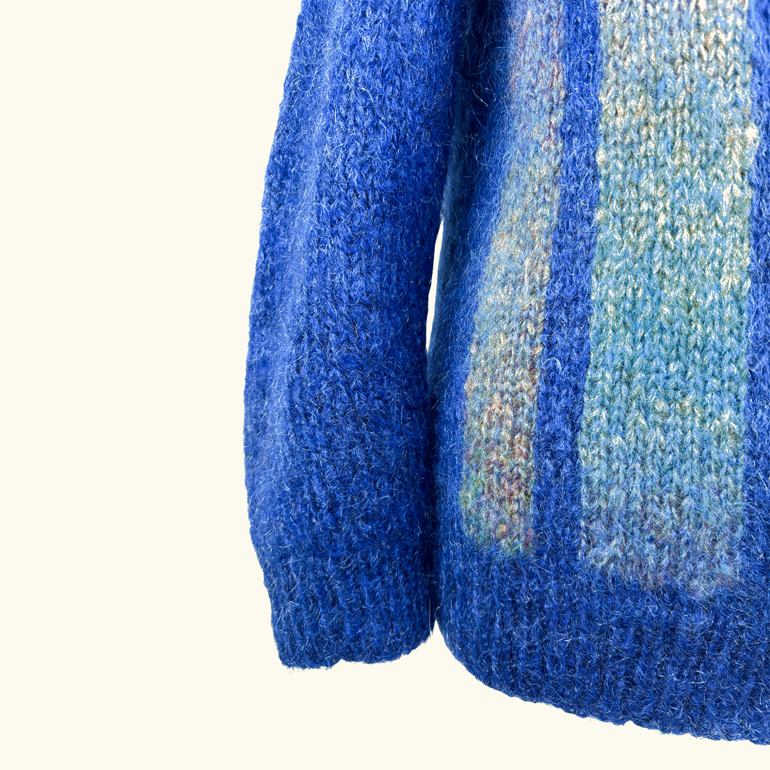 Rokit Vintage Electric Blue Cardigan - Size Small Rokit