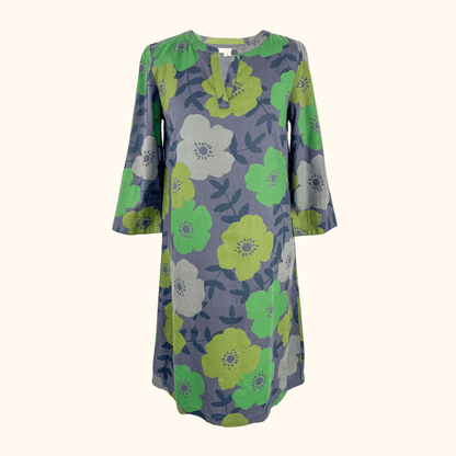 Seasalt Dawn Light Green Floral Dress - Size 8 Seasalt Cornwall