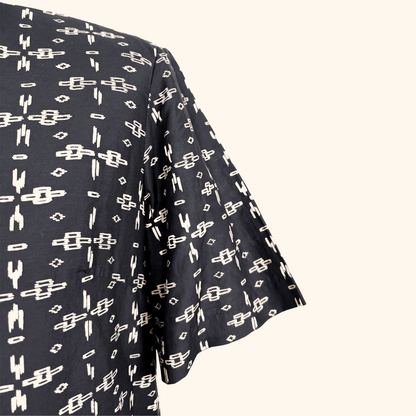 Toast Black Utility Shift Dress Short Sleeve - Size 8 Toast